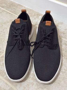 Wolf & Shepherd Swiftknit Derby Lace Up Sneakers In Black Color (Size M9/W11).